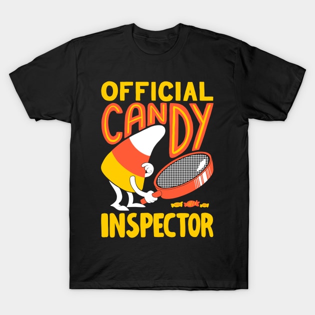 Official Candy Inspector - Halloween T-Shirt by Sachpica